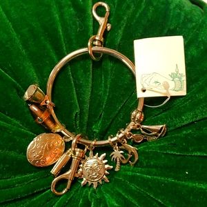 Green rhino key bracelet